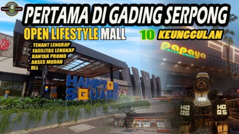 mall terbuka pertama, hampton square gading serpong,