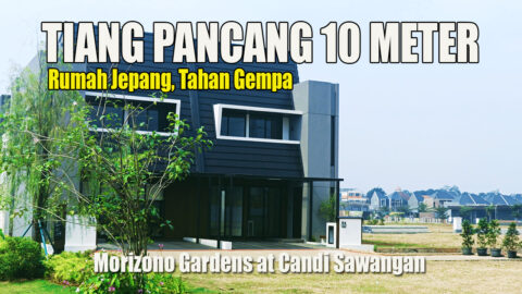 cluster morizono sawangan, rumah tahan gempa, rumah bergaya jepang, gardens at candi sawangan,